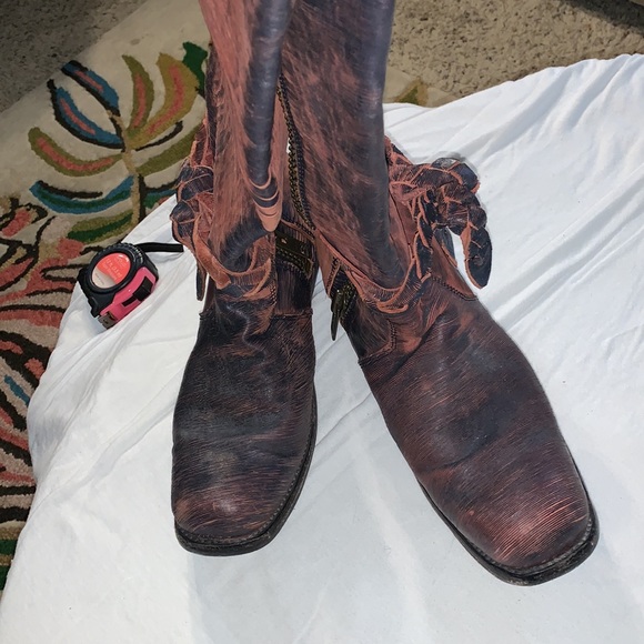 Bed Stu vintage weathered leather knee high boots - Picture 12 of 12